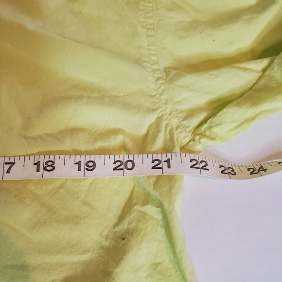 We The Free By Free People Freya Poplin Tunic Top in Pale Neon Green Size Small - Picture 10 of 10